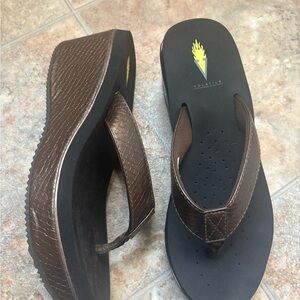 Volatile Textured Brown Wedges